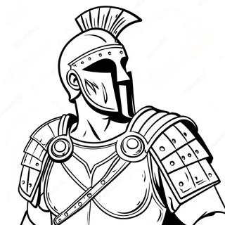 Roman Soldier In Armor Coloring Page 61203-49081