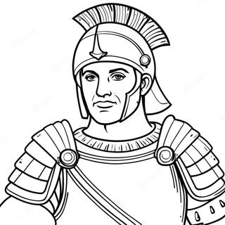 Roman Soldier In Armor Coloring Page 61203-49082