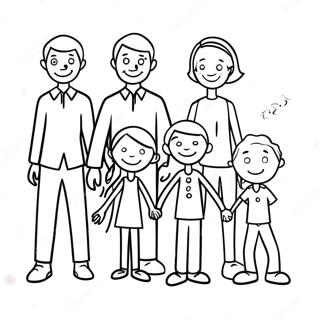 Stick Figure Family Coloring Page 61213-49093