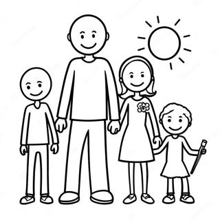 Stick Figure Family Coloring Page 61213-49094