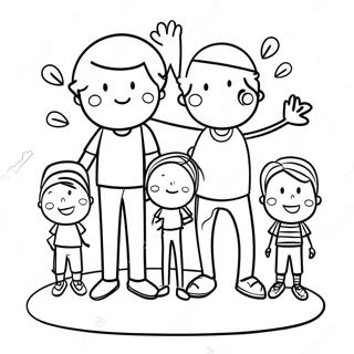 Stick Figure Family Coloring Page 61213-49096