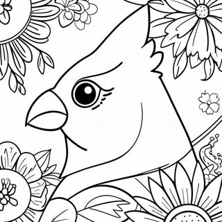 Louisville Cardinal Logo Coloring Page 61233-49110