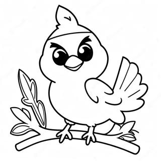 Louisville Cardinal Mascot Coloring Page 61234-49113