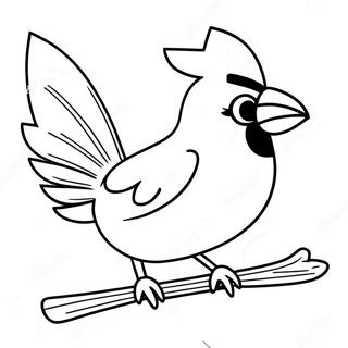 Louisville Cardinal Mascot Coloring Page 61234-49114