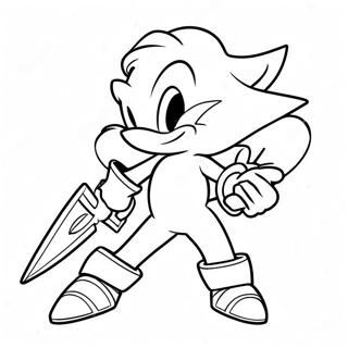 Excalibur Sonic Coloring Page 61243-49120