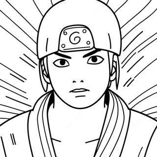 Itachi Naruto In Battle Coloring Page 61254-49132