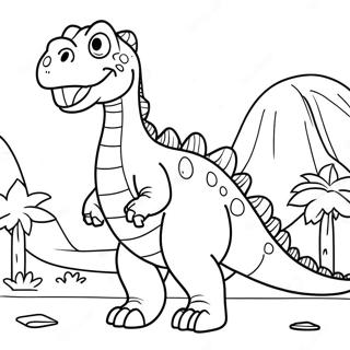 Jumbo Dinosaur Coloring Page 6126-4996