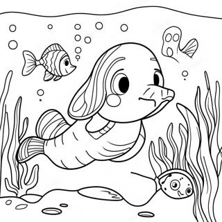 Jumbo Underwater Scene Coloring Page 6127-5019