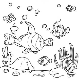 Jumbo Underwater Scene Coloring Page 6127-5020