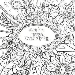 Encouraging Words Coloring Pages