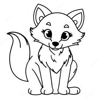 Cute Fox Coloring Pages