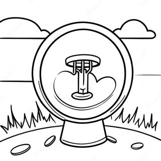 Disc Golf Coloring Page 61343-49198