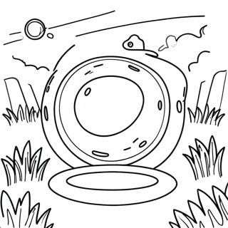 Disc Golf Coloring Page 61343-49199