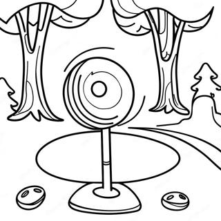 Disc Golf Coloring Page 61343-49200