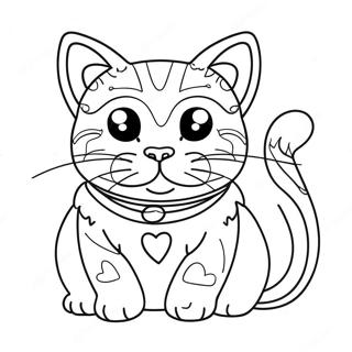 Pop Cat Coloring Page 61373-49228