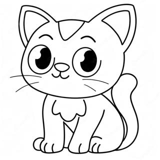 Pop Cat Coloring Pages