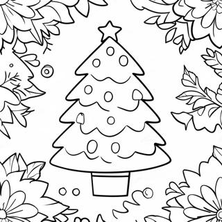 Easy Christmas Tree Coloring Page 61383-49238