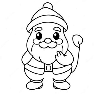 Cute Santa Claus Coloring Page 61384-49232