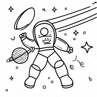 Colorful Nova In Space Coloring Page 61394-49244