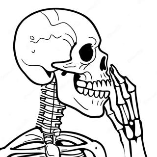 Detailed X Ray Skeleton Coloring Page 61404-49249