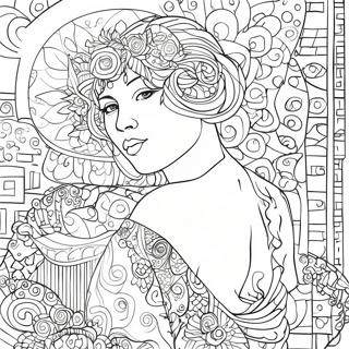 Gustav Klimt Coloring Pages