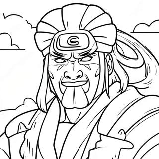 Jiraiya In Sage Mode Coloring Page 61444-49277