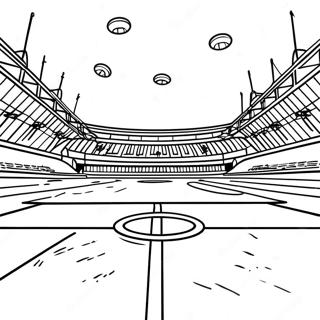 Realistic Football Field Scene Coloring Page 61454-49288