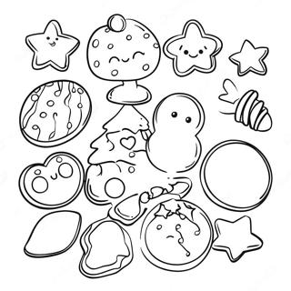 Christmas Cookies Coloring Pages