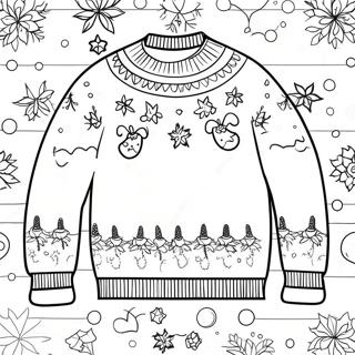 Christmas Sweater Coloring Page 61483-49314