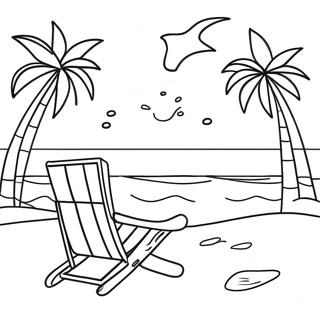 Bluey Beach Coloring Pages