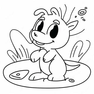 Bluey Playing In The Sand Coloring Page 61514-49338