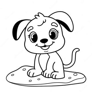 Bluey Playing In The Sand Coloring Page 61514-49339