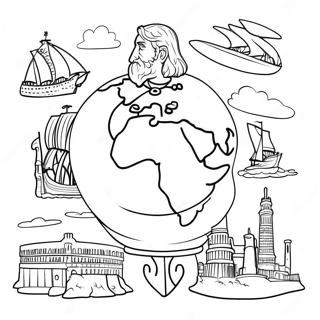 World History Coloring Page 61533-49351