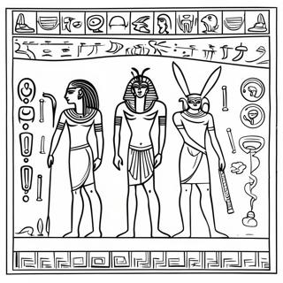 Ancient Egyptian Hieroglyphs Coloring Page 61534-49355