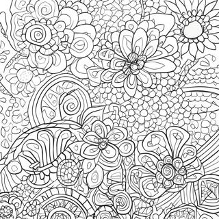 Vibrant Alma Thomas Patterns Coloring Page 61554-49369