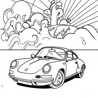 Porsche Coloring Page 6156-5023