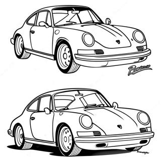 Porsche Coloring Page 6156-5024