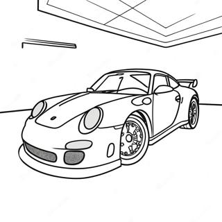 Porsche Sports Car Coloring Page 6157-5028