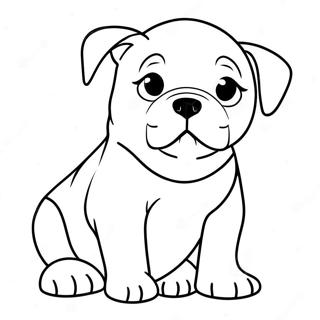 American Bulldog Puppy Coloring Page 61593-49399