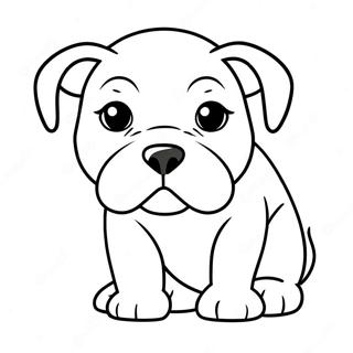 American Bulldog Puppy Coloring Page 61593-49400