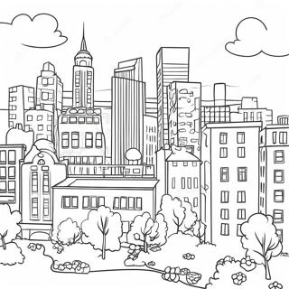 Cityscape Coloring Pages