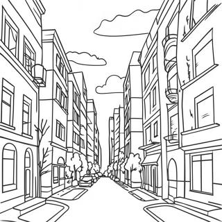 Cityscape Coloring Page 61613-49414