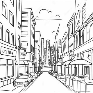 Cityscape Coloring Page 61613-49415