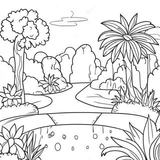 Botanical Garden Coloring Page 61633-49426