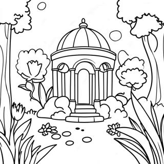 Botanical Garden Coloring Page 61633-49428