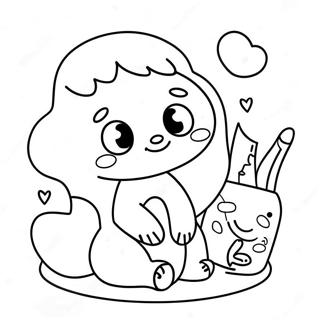 Cute Ch Characters Coloring Page 61644-49433