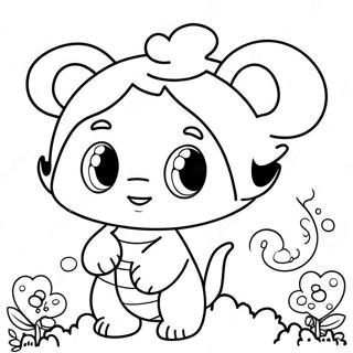 Cute Ch Characters Coloring Page 61644-49434