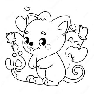 Cute Ch Characters Coloring Page 61644-49436