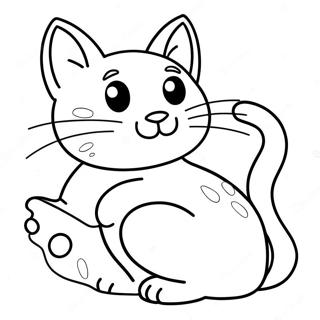 Cat And Mouse Coloring Page 61653-49437