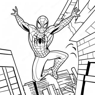 Homecoming Spiderman Coloring Page 6166-5032